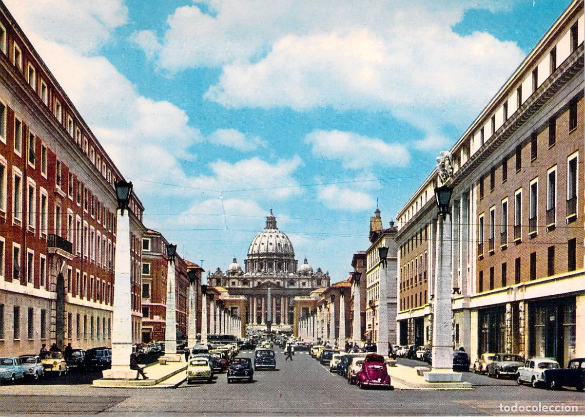 Postcards: Postal de Roma, Via della Conciliazione y la Bas&iacute;lica de San Pedro
