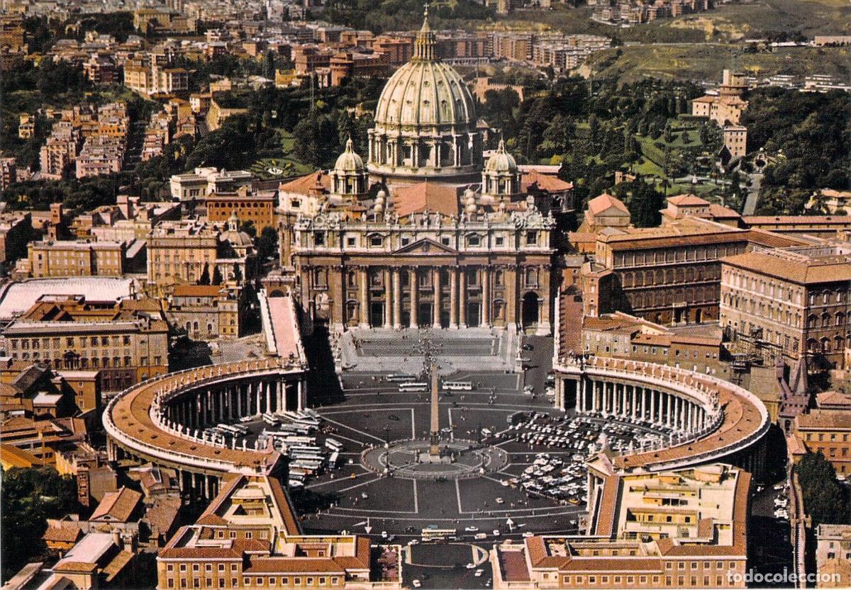 Postcards: Postal de la Plaza de San Pedro y Bas&iacute;lica en Roma