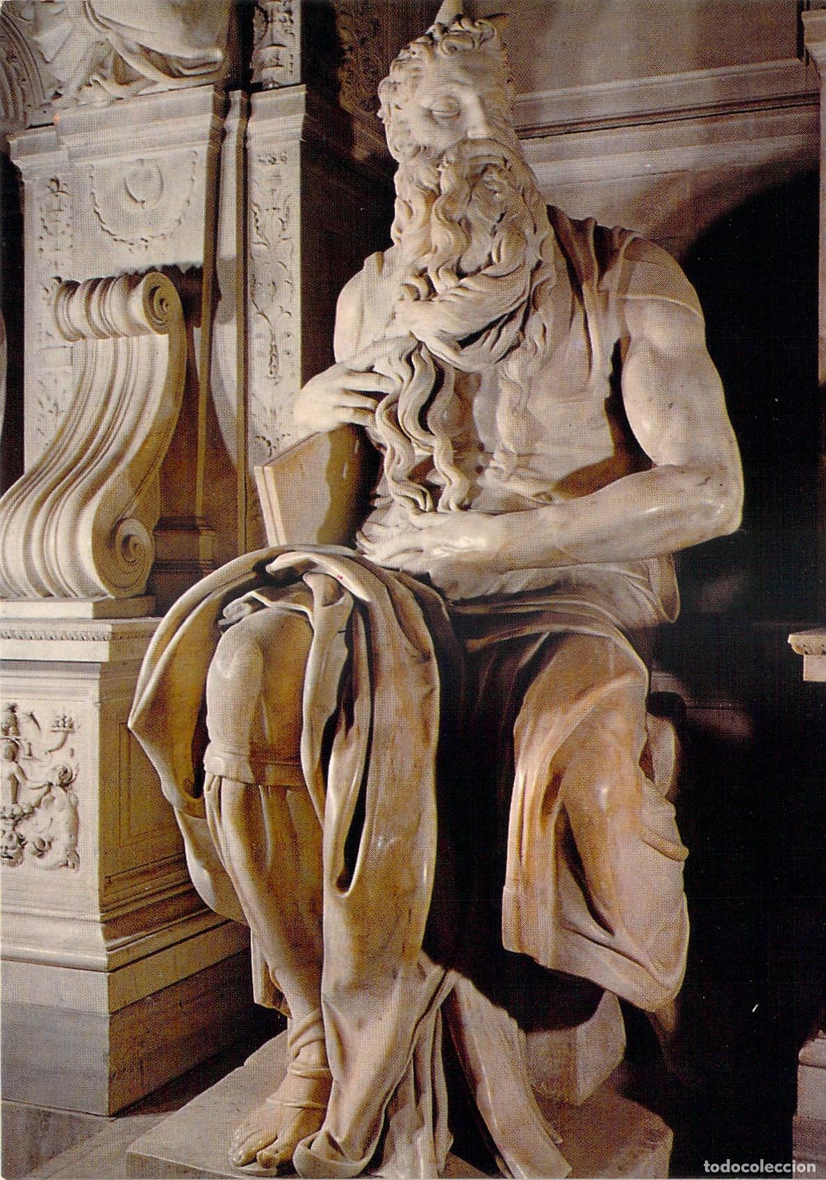 Cartoline: Postal de Roma: Mois&eacute;s de Miguel &Aacute;ngel en San Pietro in Vincoli