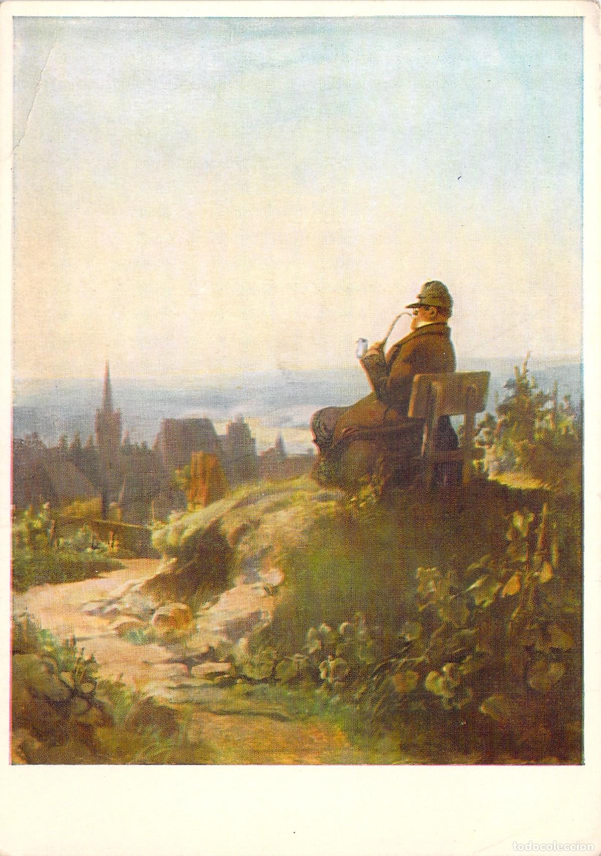 Postcards: Postal de Arte Carl Spitzweg Abendfrieden Paz del Atardecer
