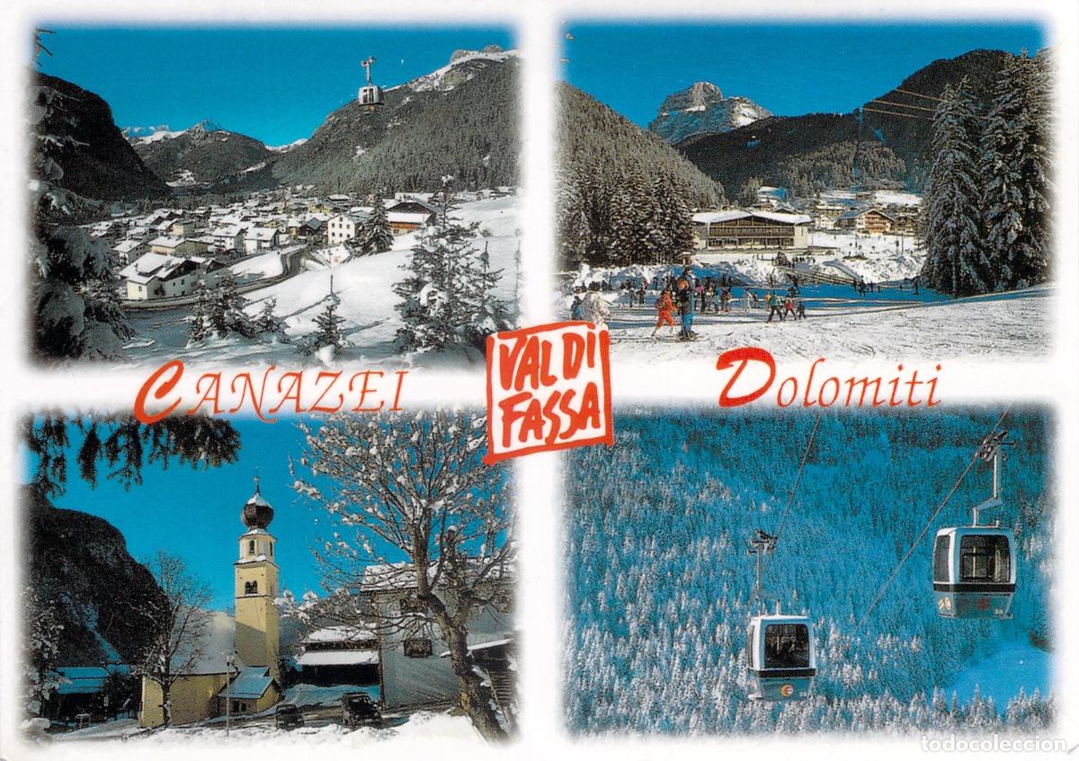 Postcards: Postal Tur&iacute;stica de Canazei y Val di Fassa en los Dolomitas
