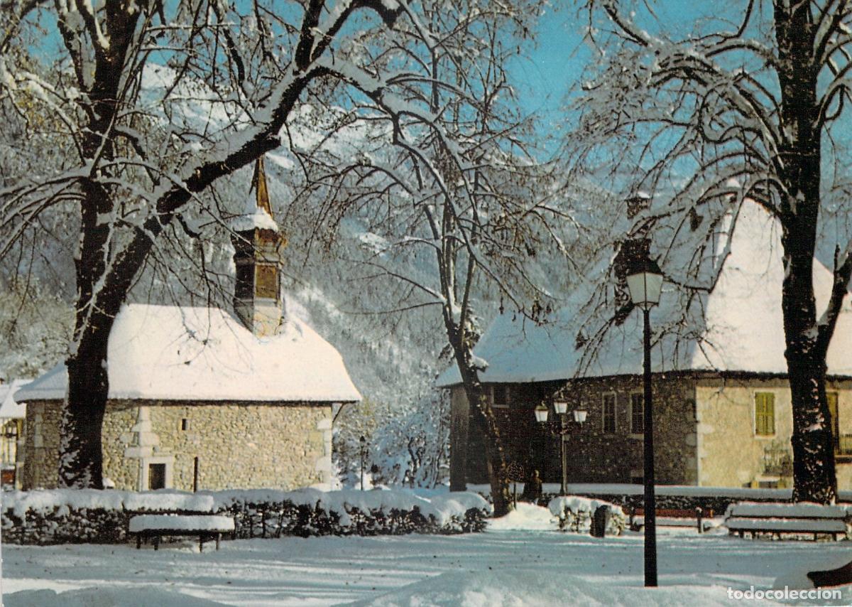 Postcards: Postal de Samo&euml;ns Alta Saboya Capilla de B&eacute;rouze y el Castillo