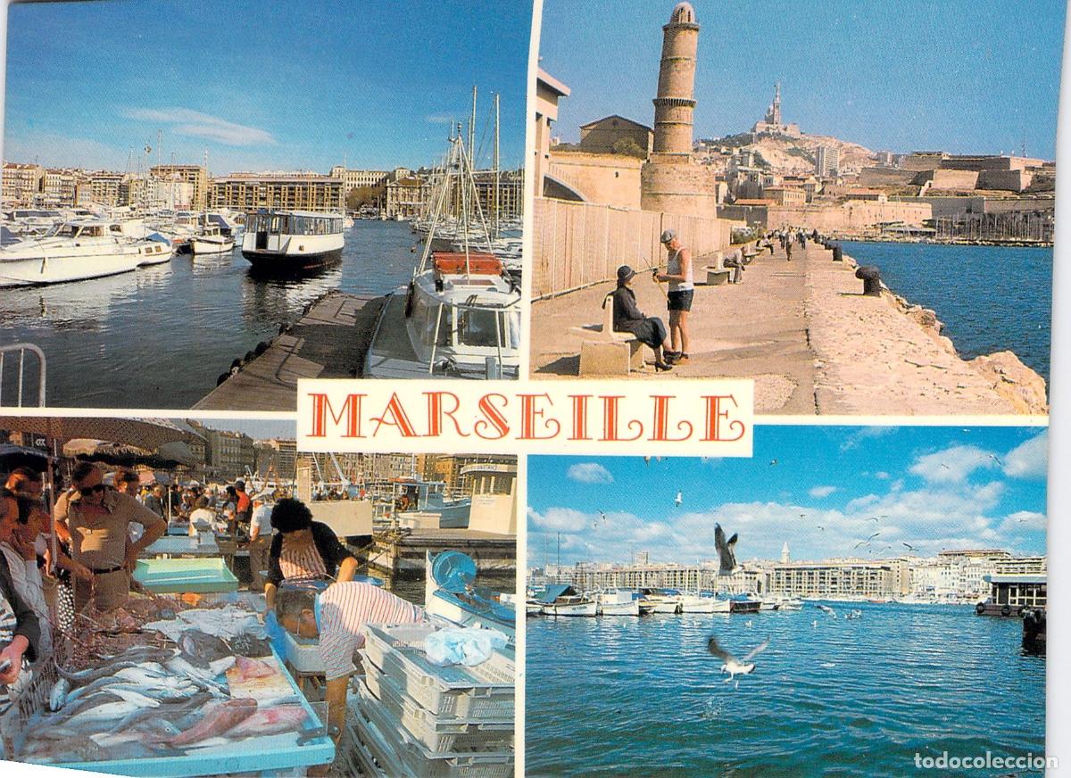 Postcards: Postal de Marsella: Vistas del Puerto y los Pescadores