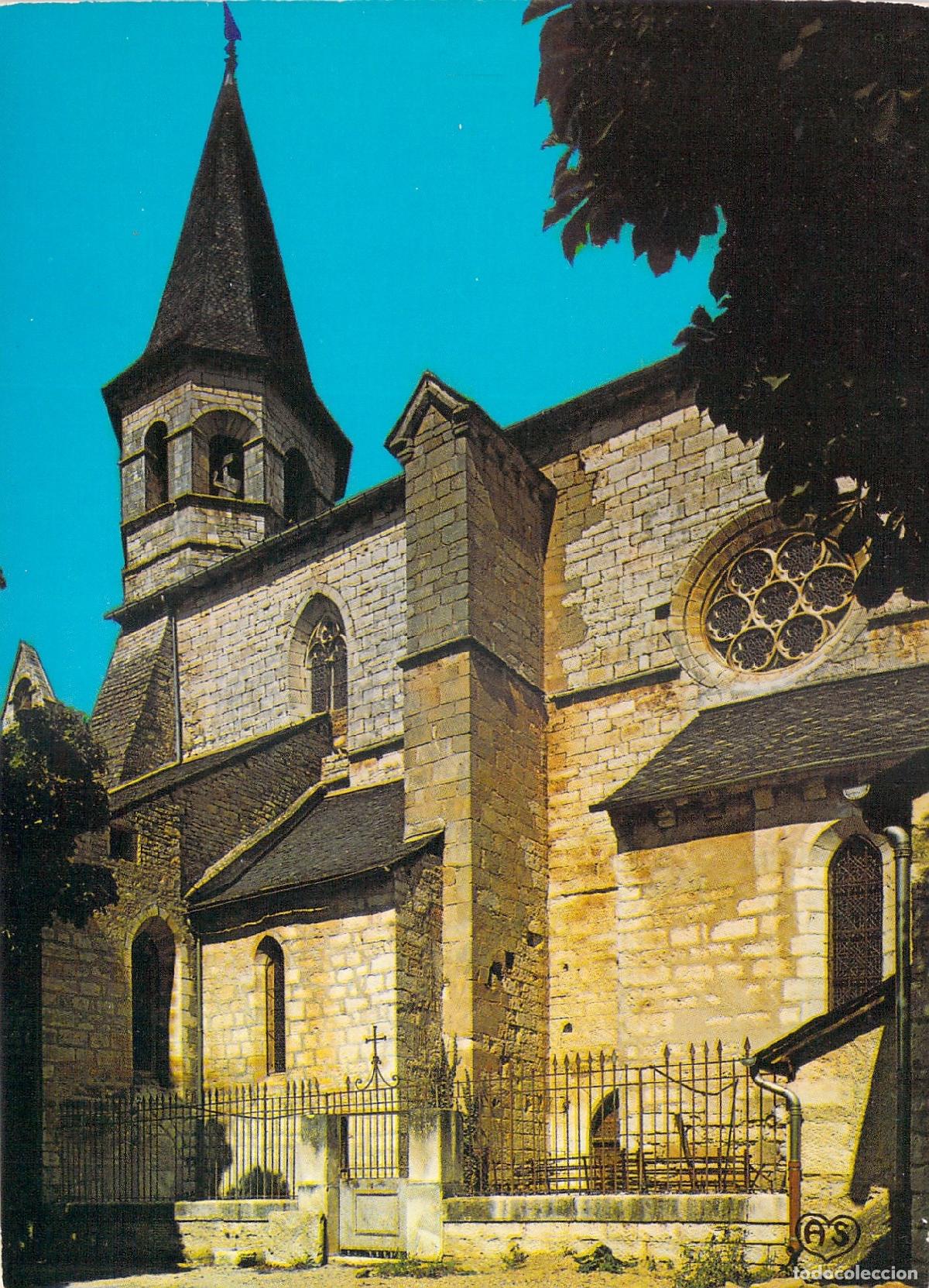 Postcards: Postal Iglesia de Villeneuve d'Aveyron en Francia