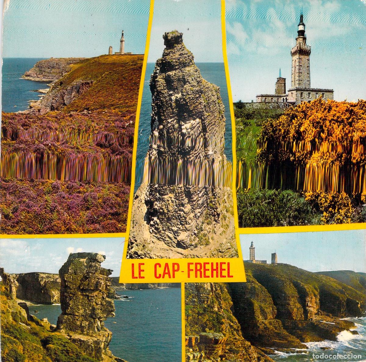 Postales: Postal de Cap Fr&eacute;hel Breta&ntilde;a Francia con Acantilados y Faros