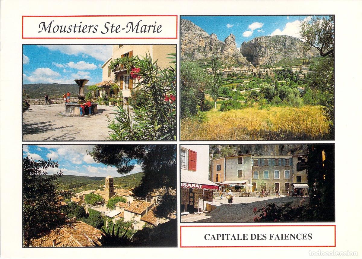 Postales: Postal Multivista de Moustiers-Sainte-Marie Francia