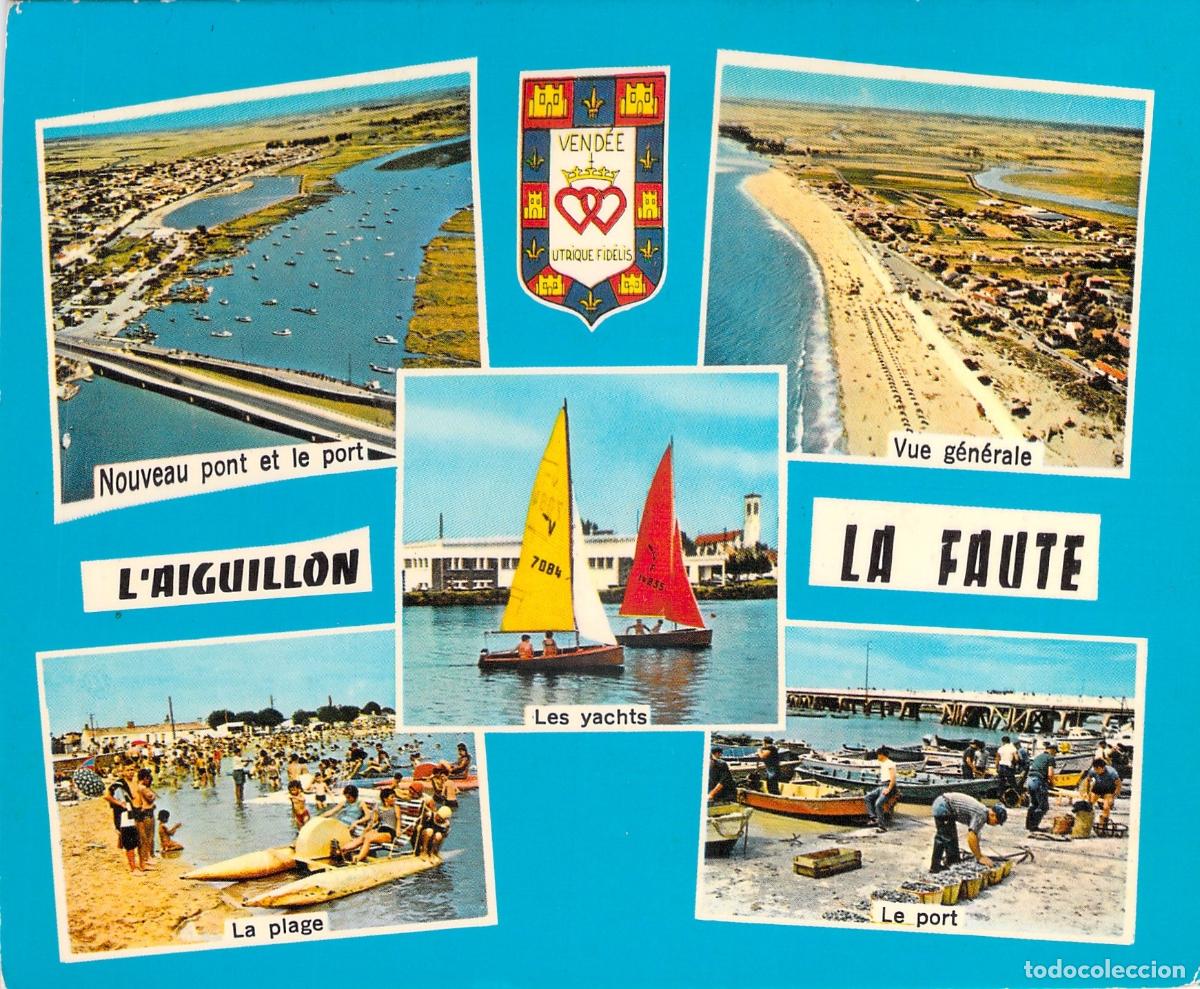 Postales: Postal Multivista de L'Aiguillon y La Faute-sur-Mer, Vend&eacute;e, Francia