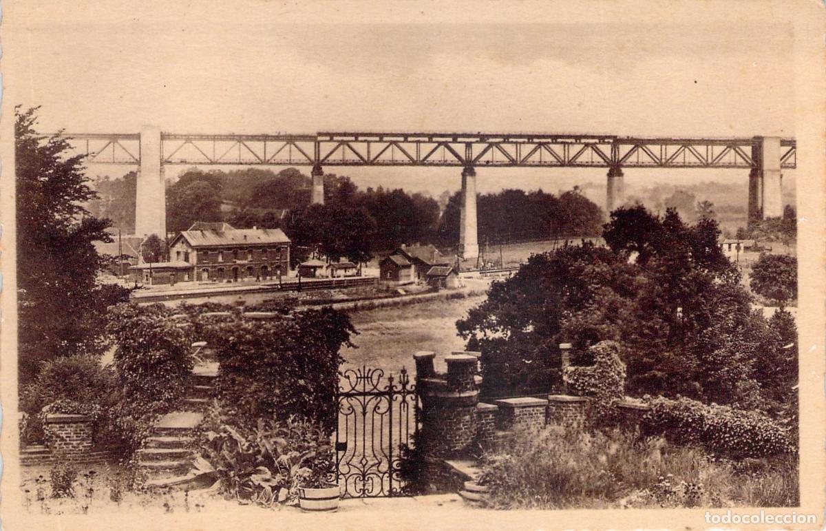 Postales: Postal de Moresnet B&eacute;lgica Panorama hacia la Estaci&oacute;n y Viaducto
