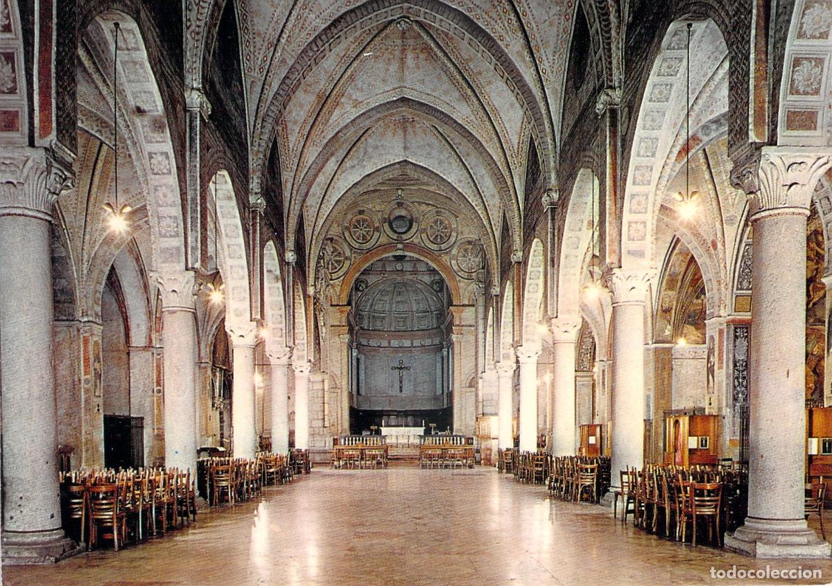 Postales: Postal del Interior de la Iglesia de las Gracias en Mil&aacute;n