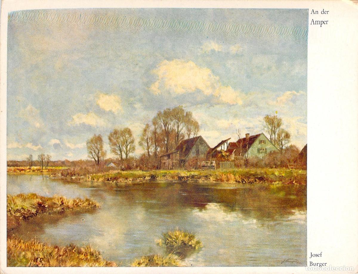 Postales: Postal Art&iacute;stica R&iacute;o Amper por Josef Burger