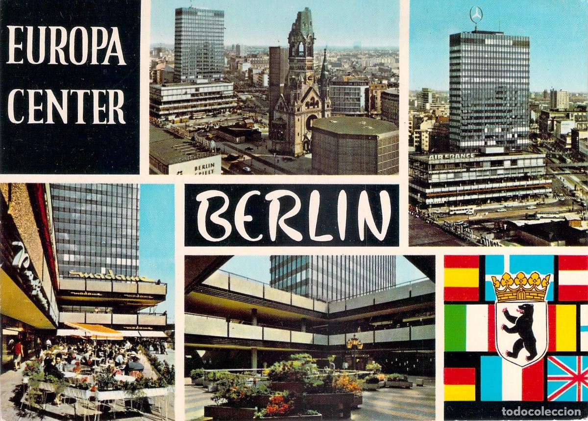 Postales: Postal de Berl&iacute;n Europa Center y Vistas de la Ciudad