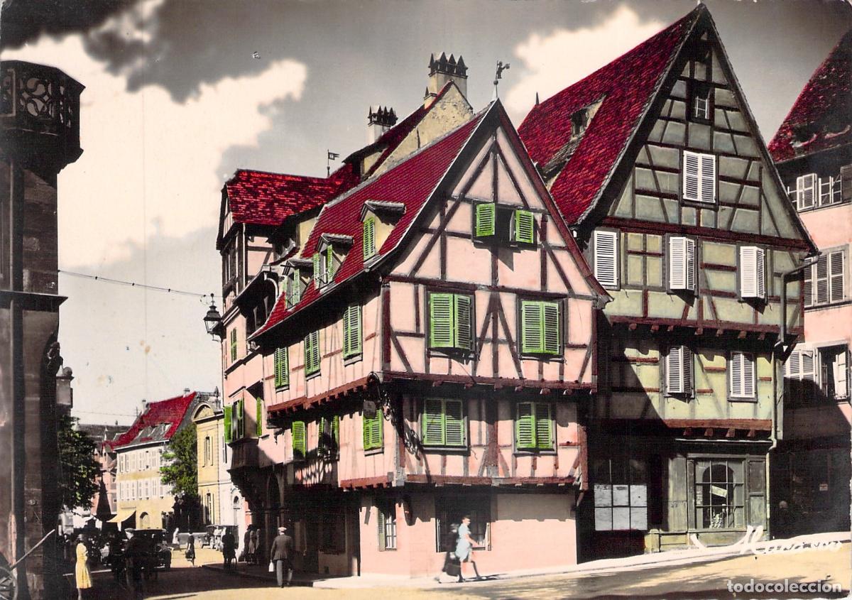 Postales: Postal de Colmar, Alsacia - Casas de Entramado en Grand Rue
