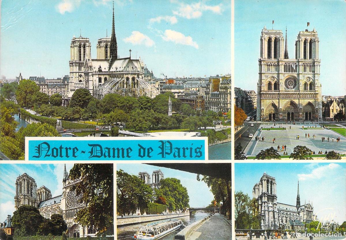 Postcards: Postal Multivista de la Catedral de Notre-Dame de Par&iacute;s Francia