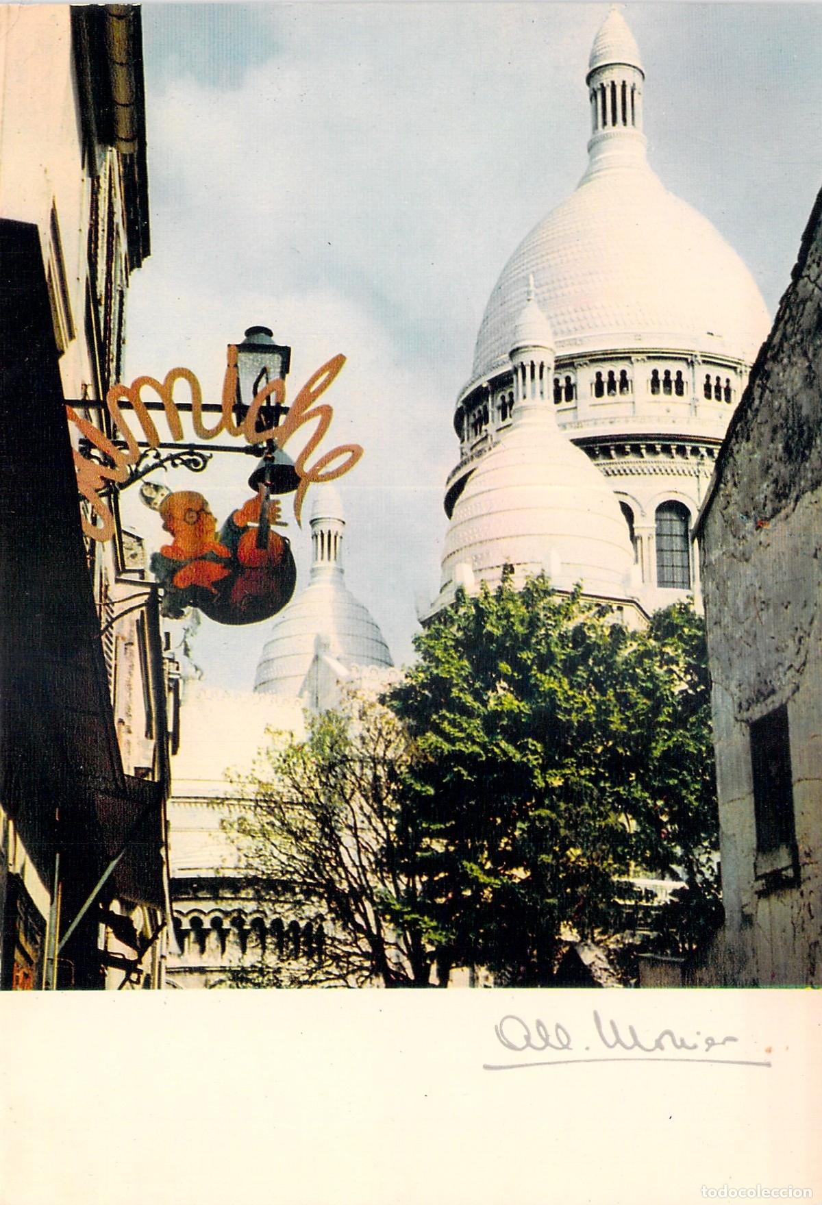 Postcards: Postal de Par&iacute;s, Bas&iacute;lica del Sacr&eacute;-C&oelig;ur en Montmartre por Albert Monier