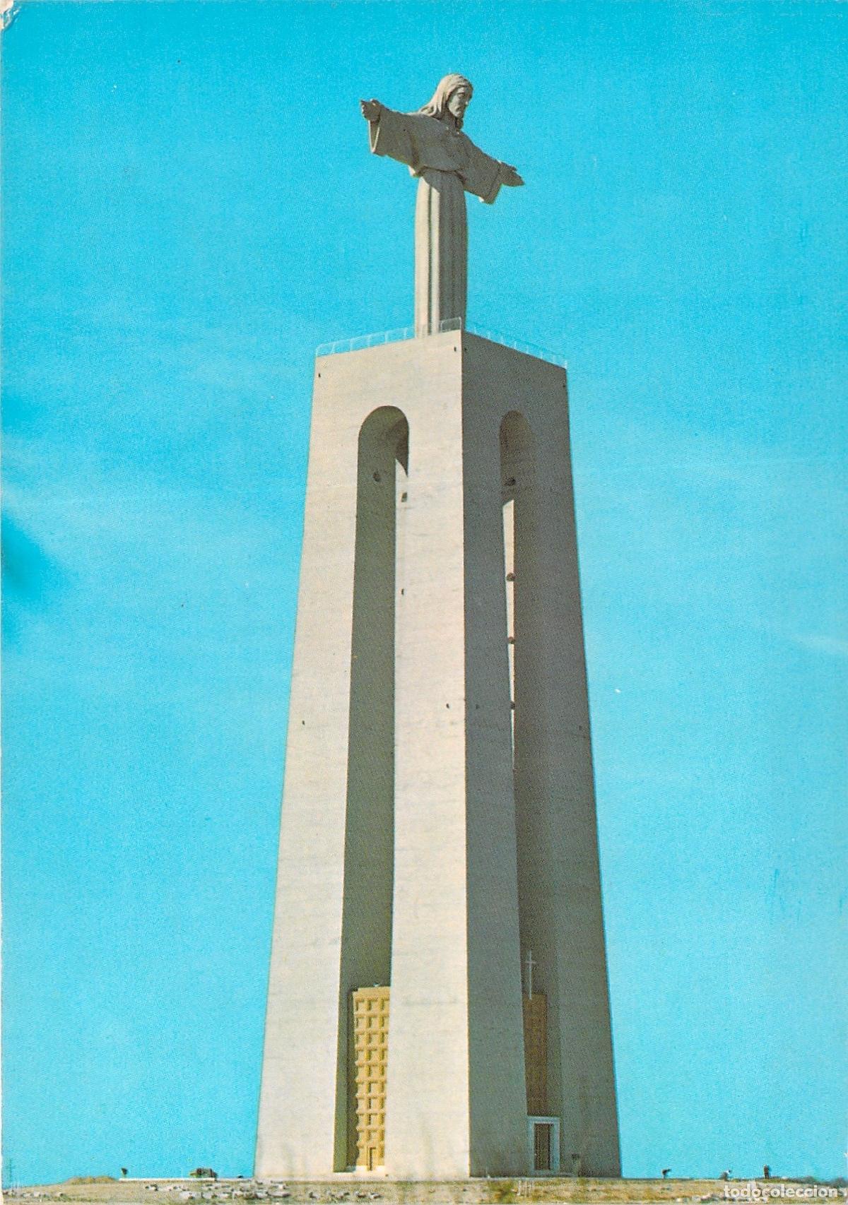 Postales: Postal del Monumento Cristo-Rei en Lisboa, Portugal
