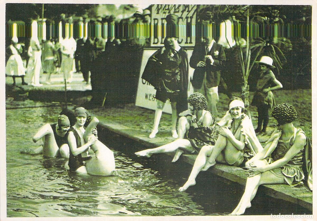 Postales: Postal de Ba&ntilde;istas en Palm Beach de Londres, Hampton Court
