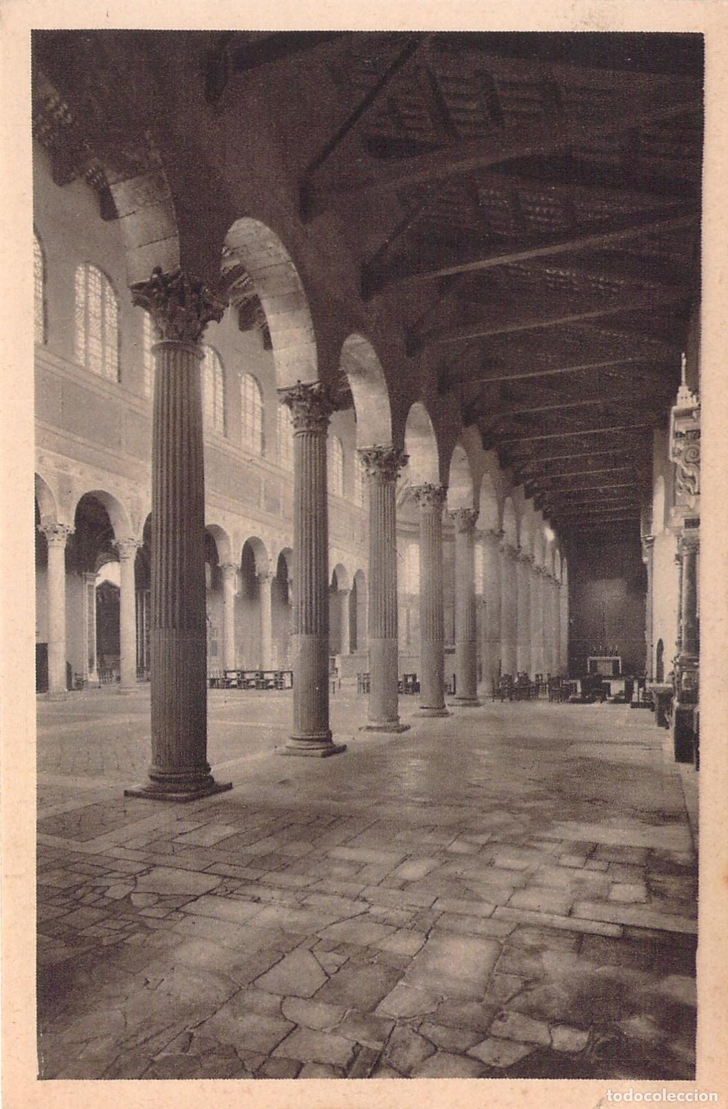 Postales: Postal de la Nave de la Bas&iacute;lica de Santa Sabina en Roma