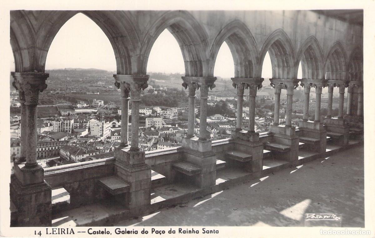 Postales: Postal Castillo de Leiria Galer&iacute;a del Palacio de la Reina Santa