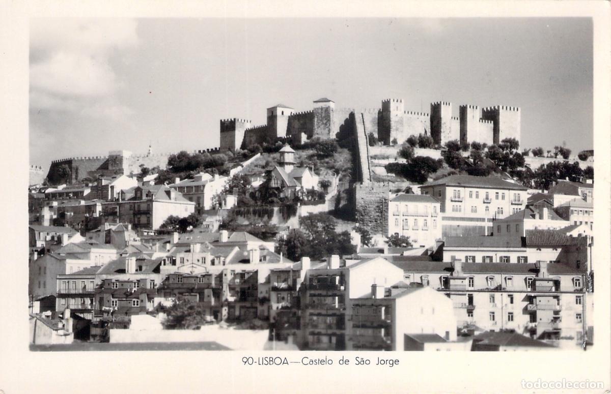 Postales: Postal de Lisboa con el Castillo de San Jorge
