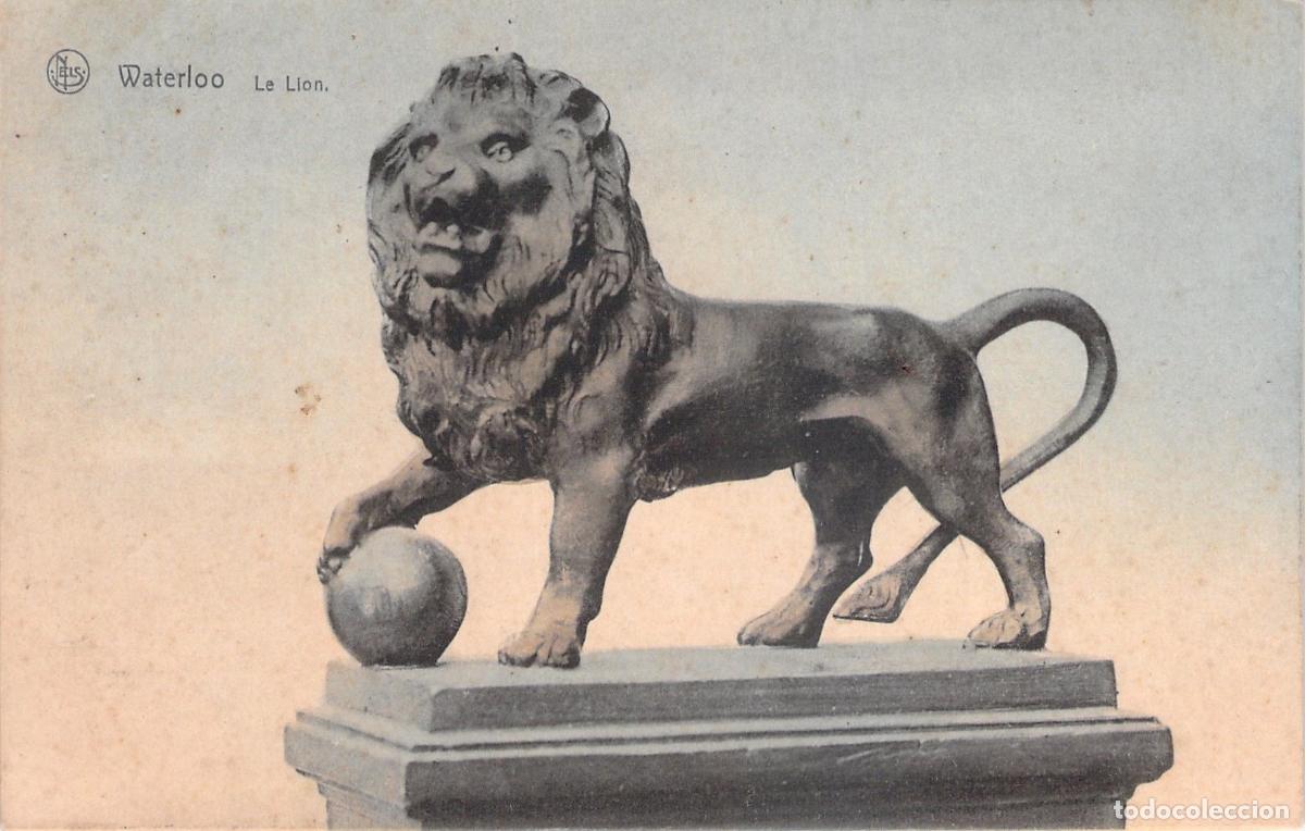 Postales: Postal del Monumento del Le&oacute;n de Waterloo, B&eacute;lgica