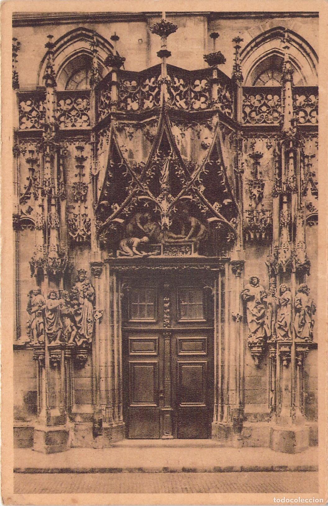 Postales: Postal de la Catedral de Estrasburgo Portal de San Lorenzo