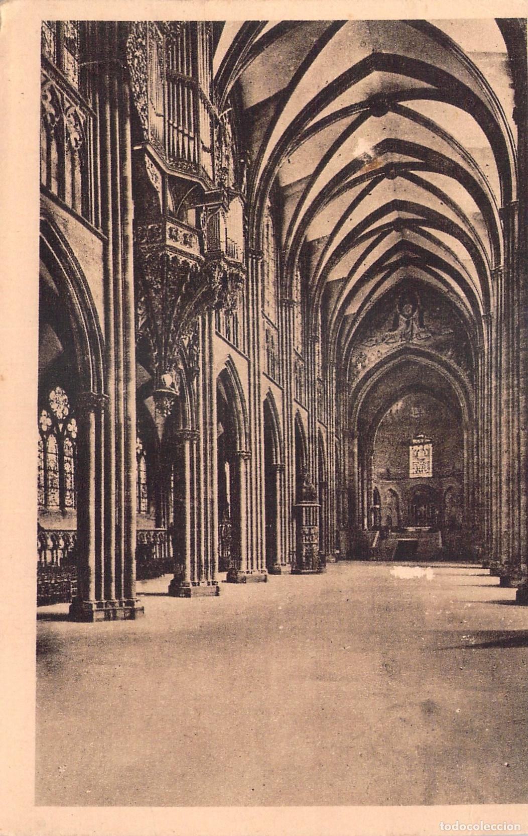 Postales: Postal de la Nave Principal de la Catedral de Estrasburgo