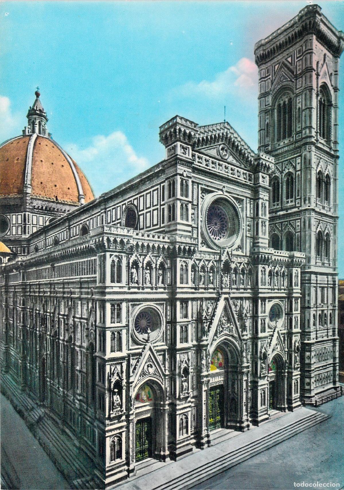 Cartoline: Postal de la Catedral de Florencia, Il Duomo, Italia