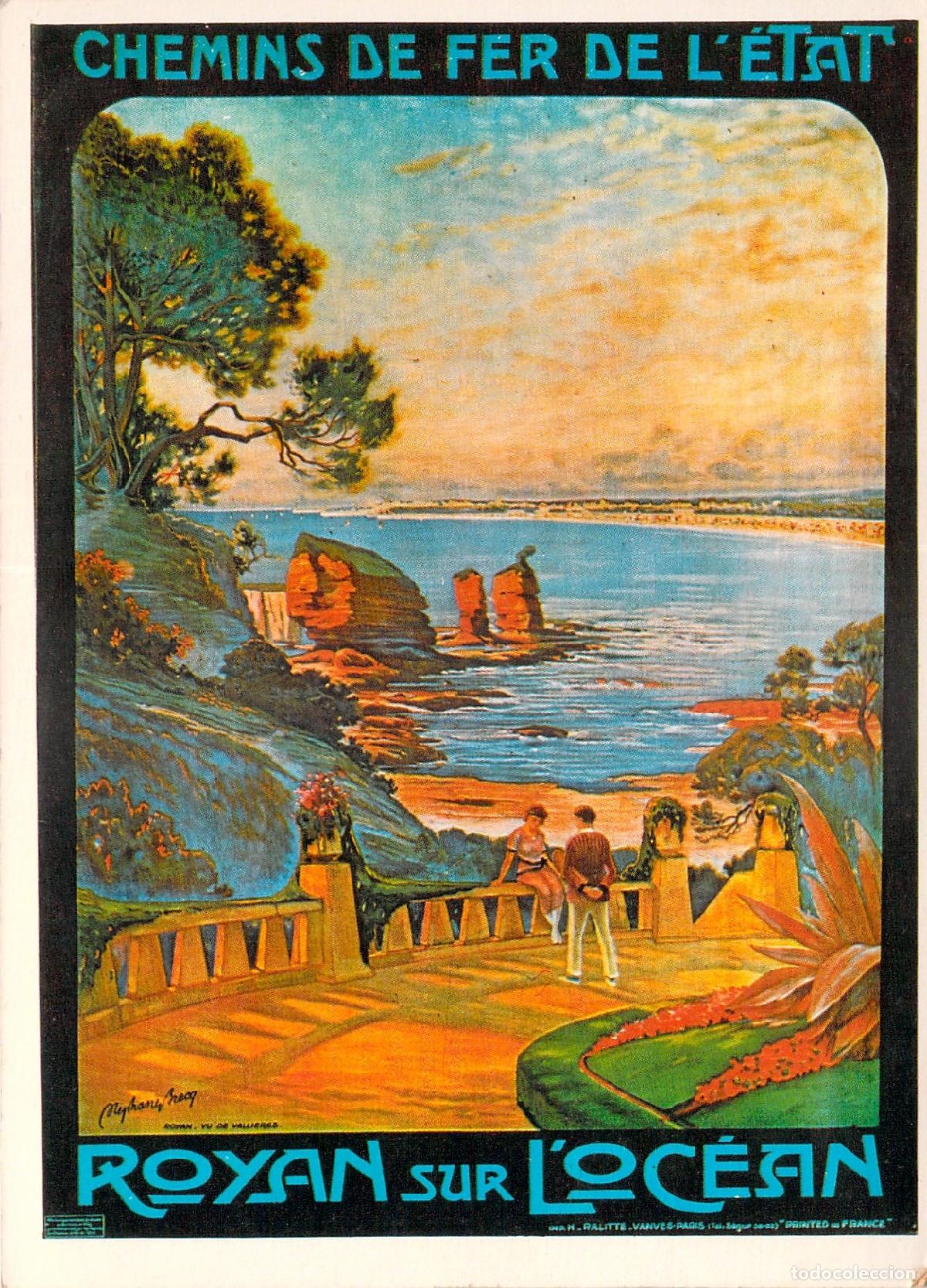 Cartoline: Postal Art&iacute;stica de Royan sur l'Oc&eacute;an Chemins de Fer de l'&Eacute;tat