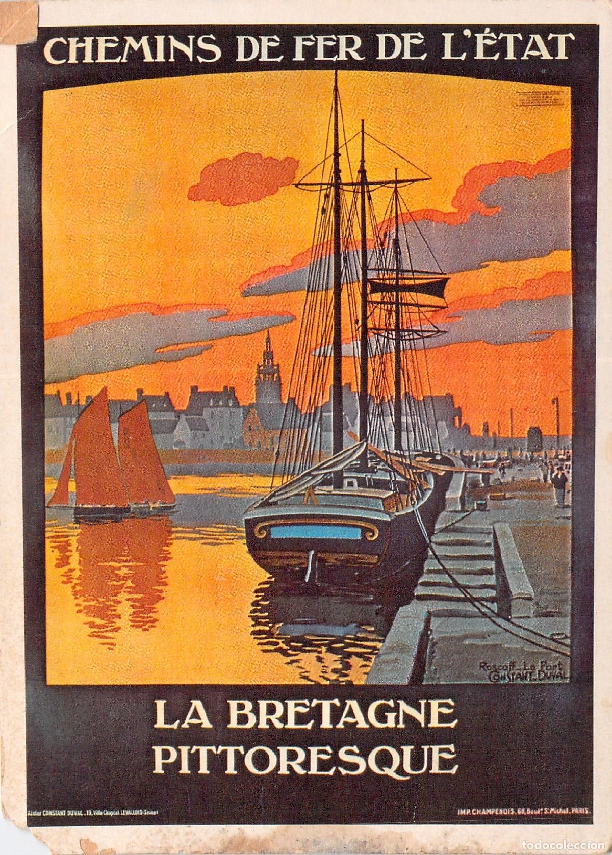 Cartoline: Postal de Roscoff La Bretagne Pittoresque por Constant Duval