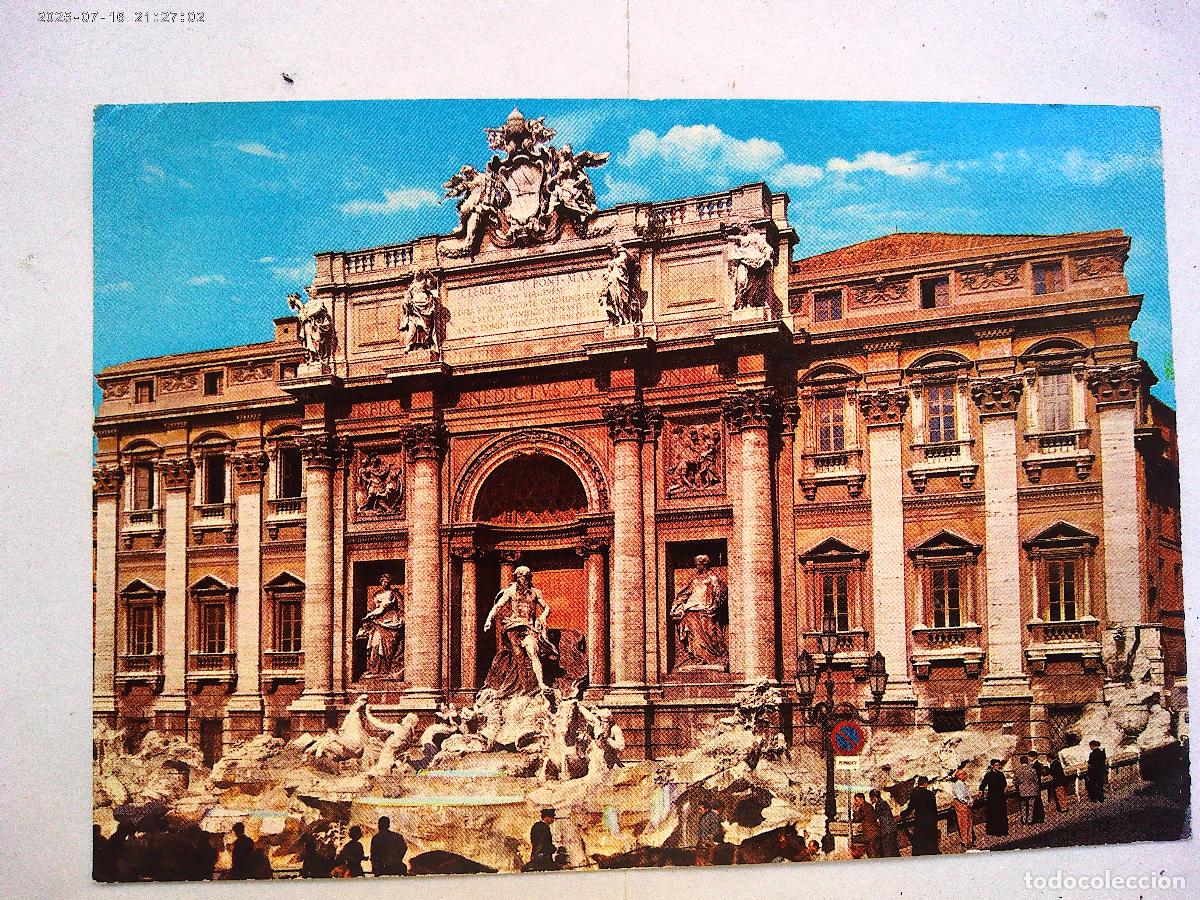 Postkarten: POSTAL DE ROMA ( ITALIA ): FONTANA DE TREVI . A&Ntilde;O 1971
