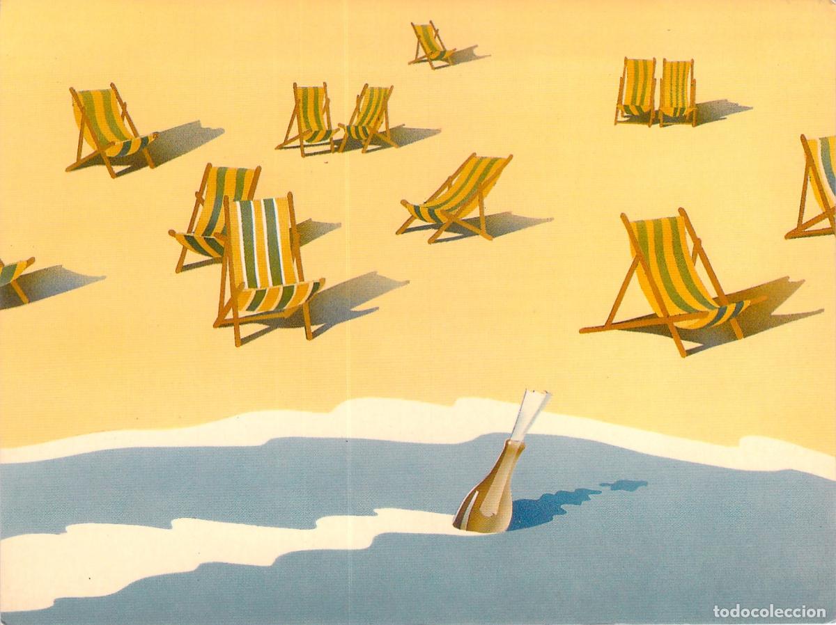 Postcards: Postal Art&iacute;stica Tumbonas de Playa por Peter Utton Athena
