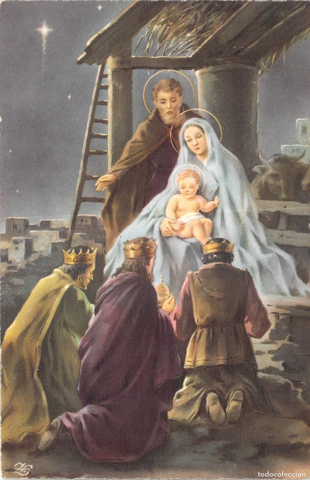 Postcards: Postal de Navidad de la Adoraci&oacute;n de los Reyes Magos al Ni&ntilde;o Jes&uacute;s