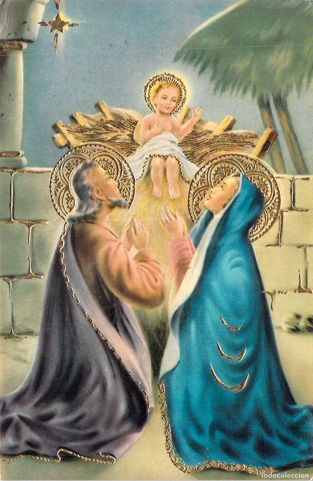 Postales: Postal Navide&ntilde;a de la Sagrada Familia y el Ni&ntilde;o Jes&uacute;s