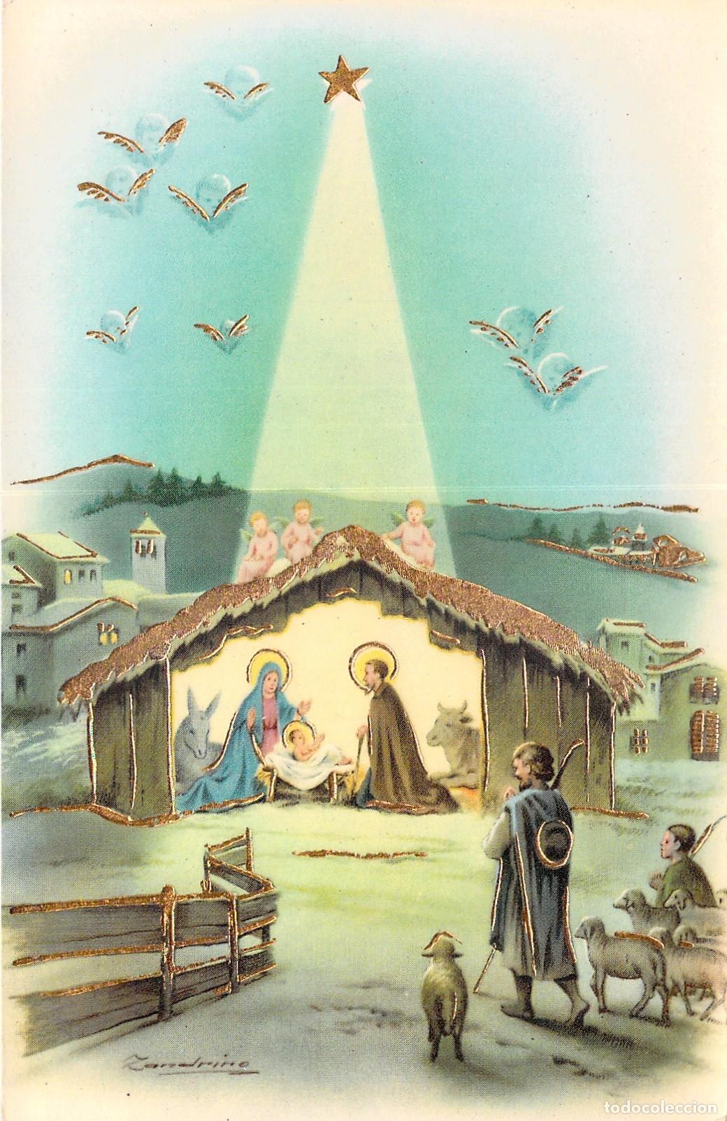 Cartoline: Postal Navide&ntilde;a de la Sagrada Familia y el Portal de Bel&eacute;n