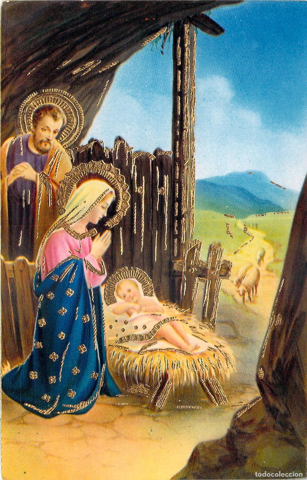 Cartoline: Postal Navide&ntilde;a de la Sagrada Familia y el Nacimiento Cecami