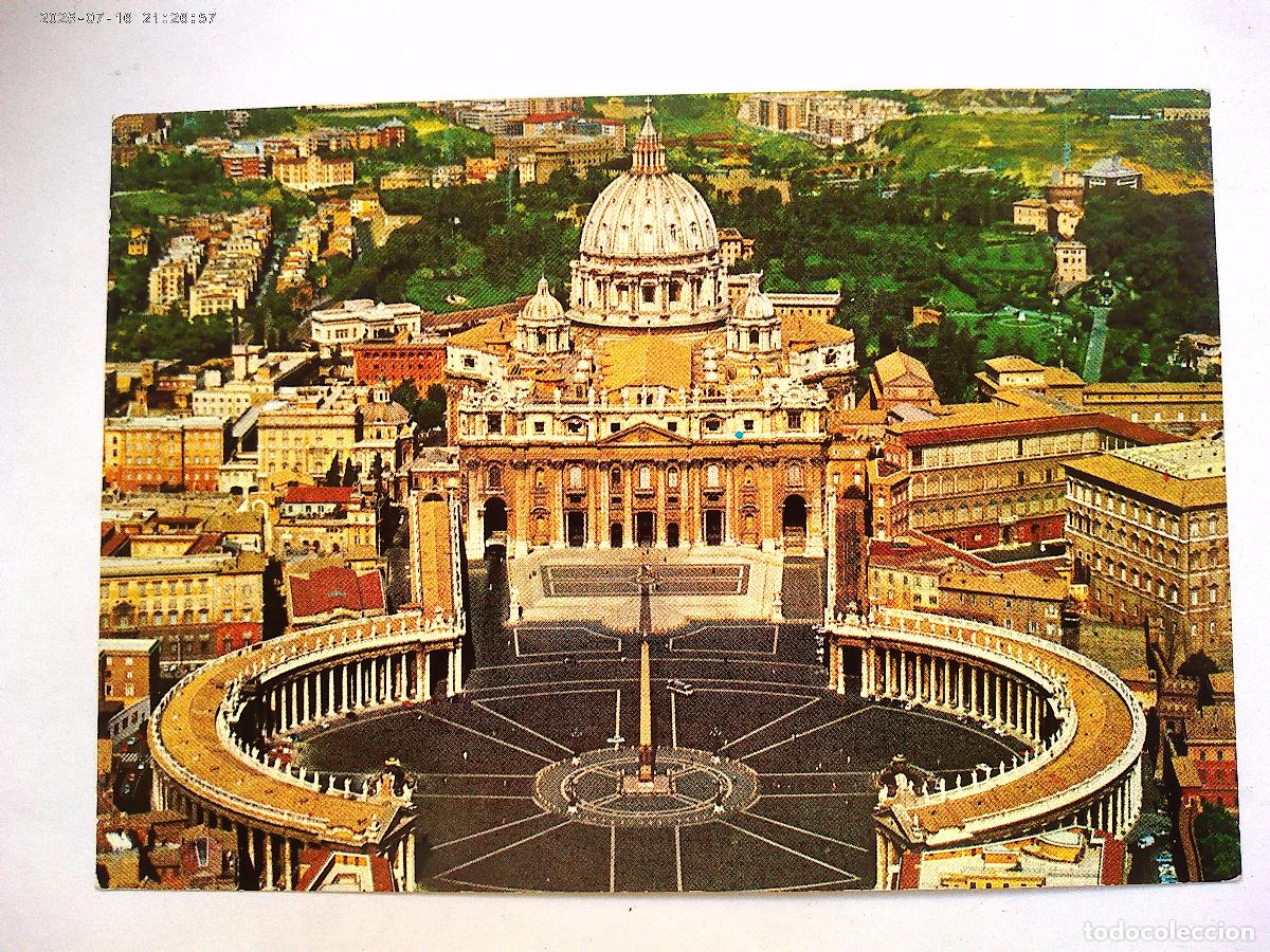 Postales: POSTAL ROMA ( ITALIA ) : PLAZA DE SAN PEDRO . A&Ntilde;O 1971