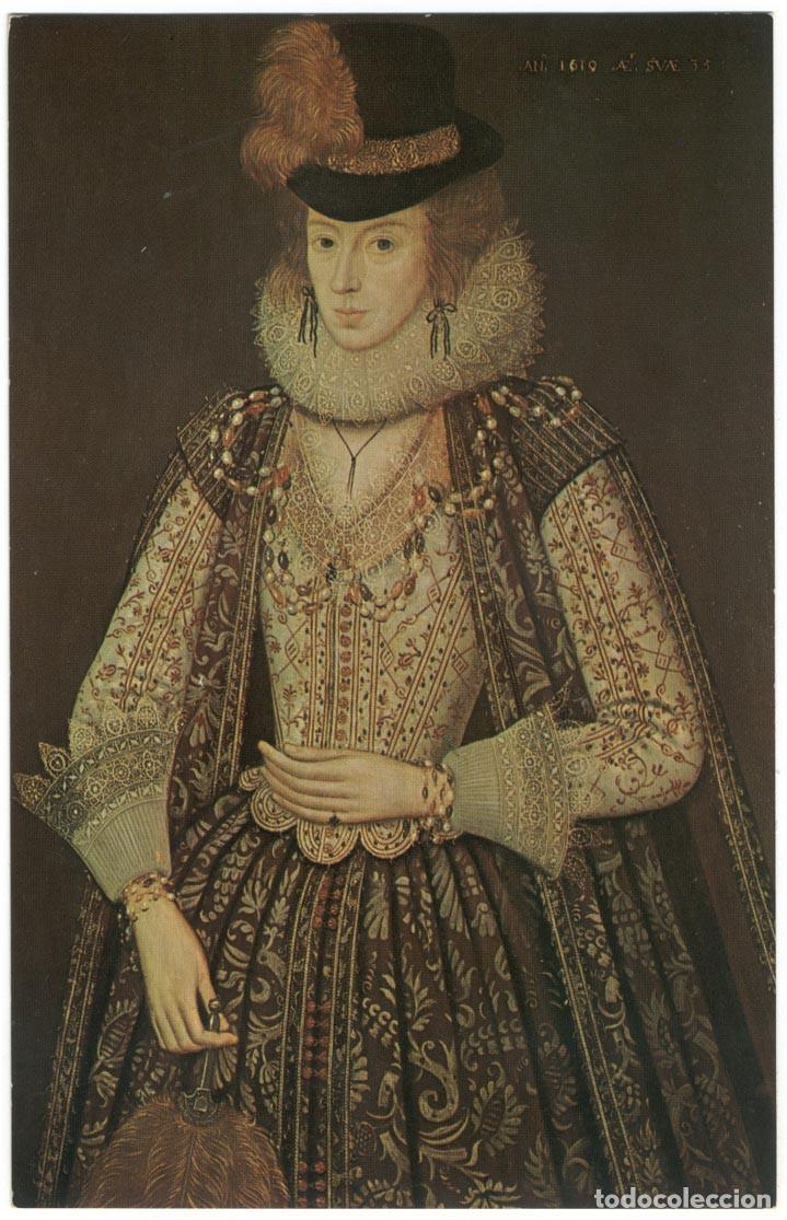 Postales: A Lady of the Court of James I, Gheeraerts 'Marcus the Younger' (American Shakespeare Collection. St