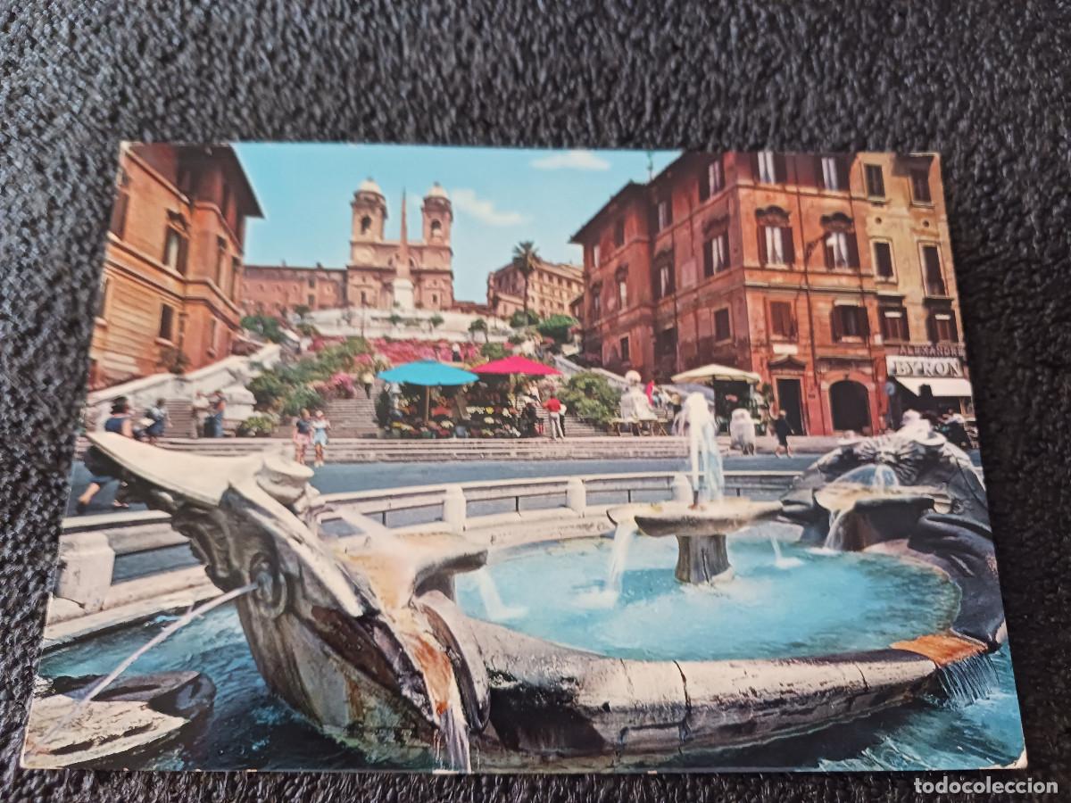 Postales: roma piazza di spagna, ed. oto, circulada 1975