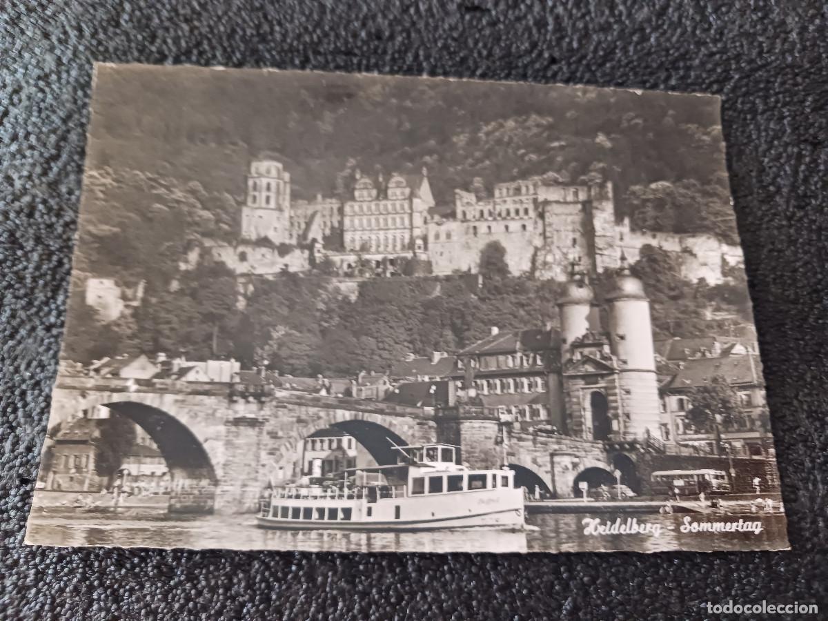 Postales: heidelberg, sommertag, circulada 1960