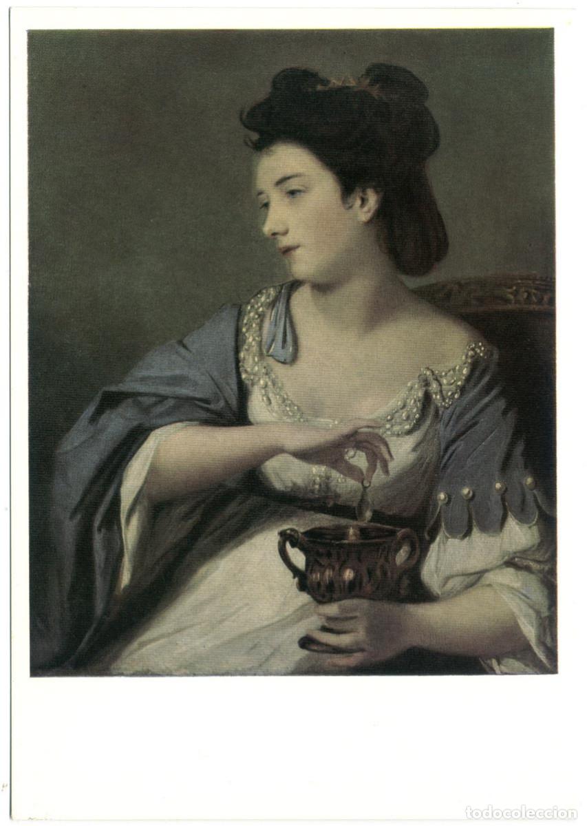 Postales: Kitty Fisher as Cleopatra dissolving the Pearl by Joshua Reynolds_Waterlow (Iveagh Bequest)