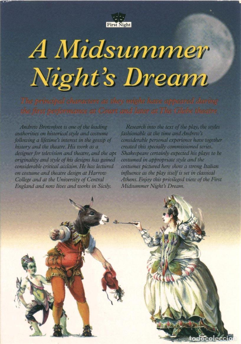 Postales: 8 Postales A Midsummer Night's Dream_Flintock (First Night). Illustration Andrew Brownfoot