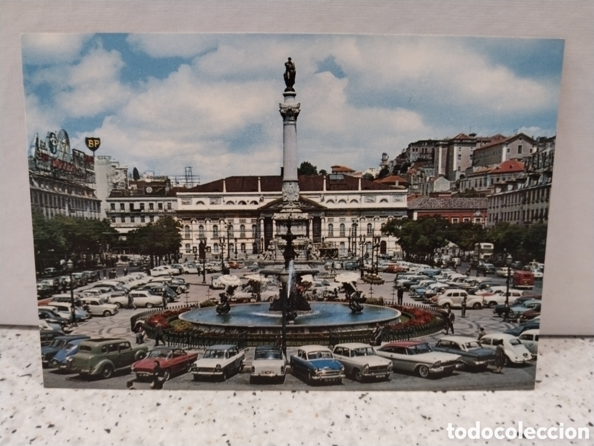 Postales: Postal de Lisboa. O Rossio - Foto 1