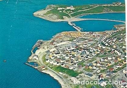 Postales: Noruega y Marcofilia, Kirkenes, La ciudad vista desde el aire y el puerto, Par&iacute;s 1973 (818)
