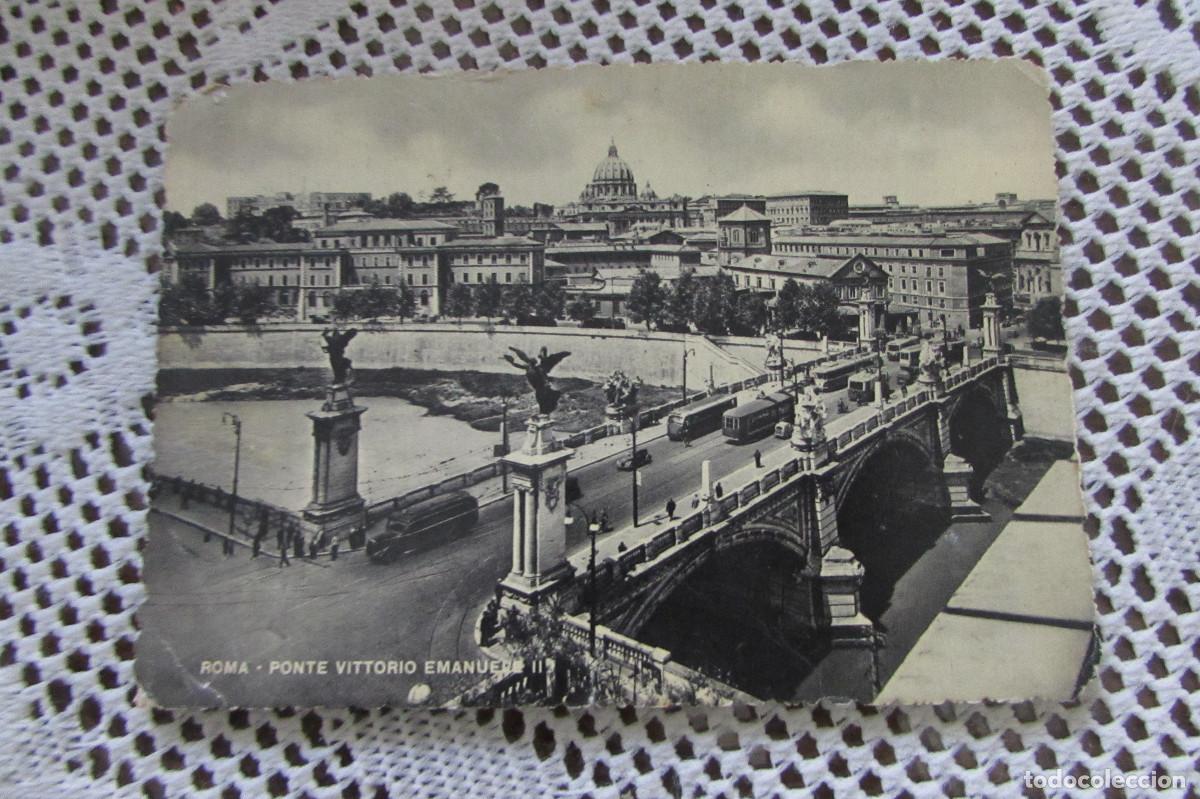 Postales: ROMA, PONTE VITTORIO EMANUELE II &ndash; STAB.GRAFICO CESARE CAPELLO CIRCULADA