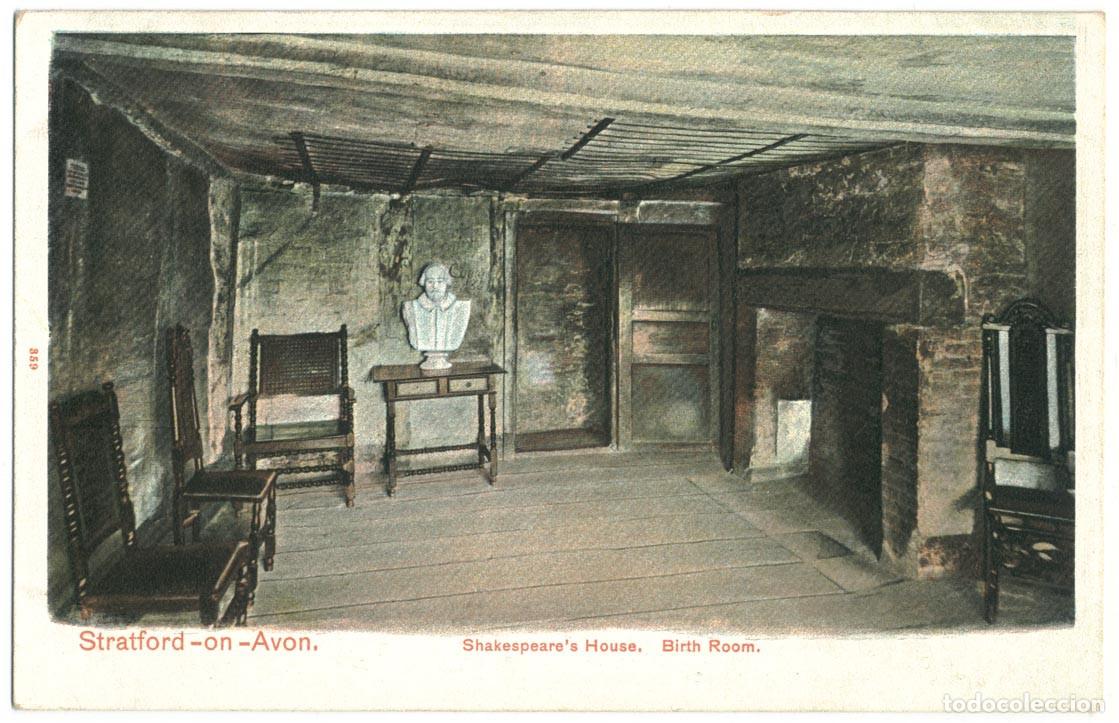 Postcards: Shakespeare's House. Birth Room (Stratford-Upon-Avon)_Peacock (Autochrom; 359)