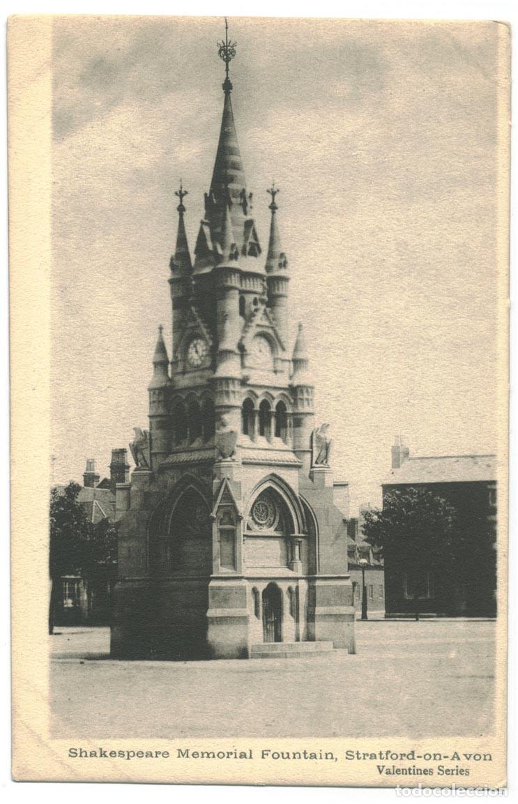 Postales: Shakespeare Memorial Fountain (Stratford-Upon-Avon)_Valentine