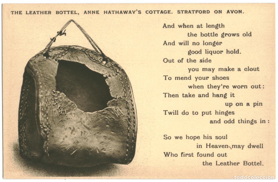 Postales: Ann Hathaway's Cottage. The Leather Bottel (Stratford-Upon-Avon)_Sin datos