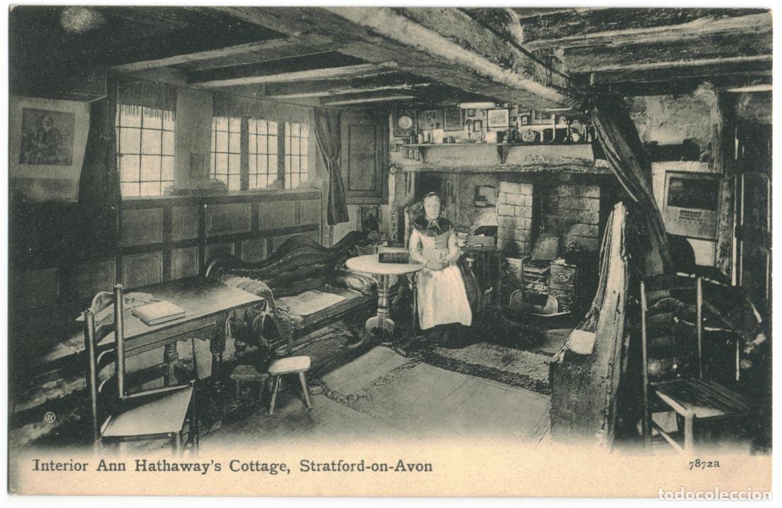 Postales: Ann Hathaway's Cottage. Interior (Stratford-Upon-Avon)_Valentine; 7872 a