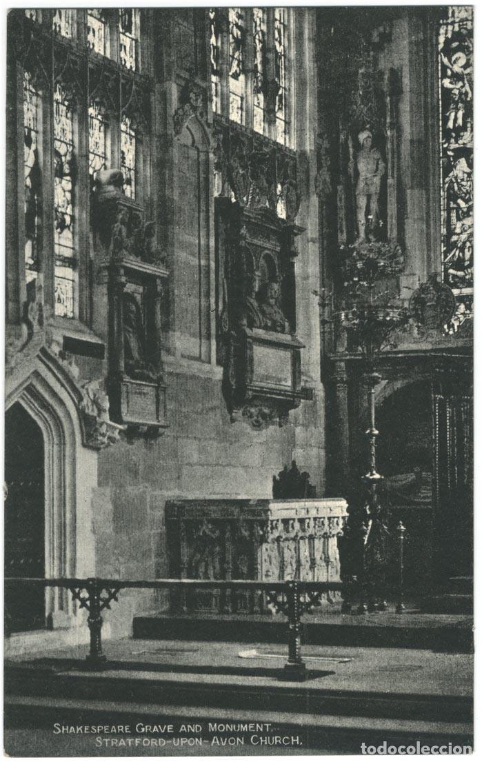Postales: Shakespeare Grave and Monument (Stratford-Upon-Avon)_Sin datos
