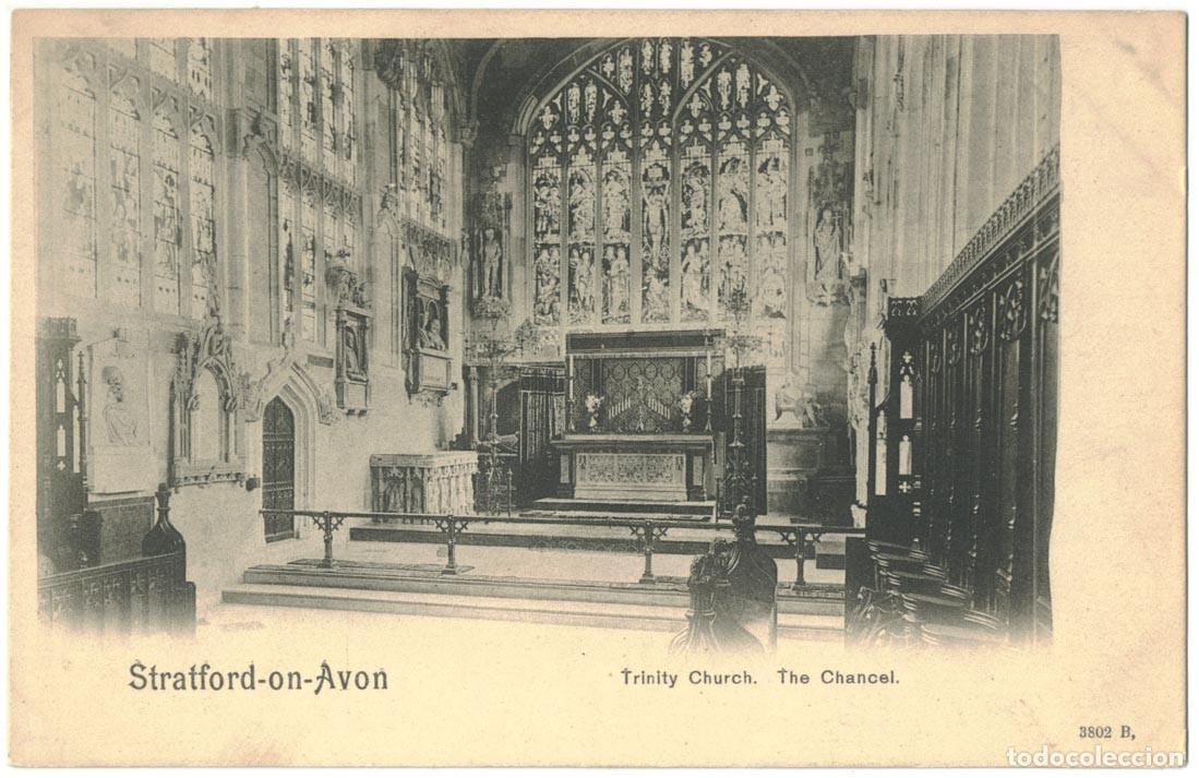 Postales: Trinity Church. The Chancel (Stratford-Upon-Avon)Peacock; 3802 B